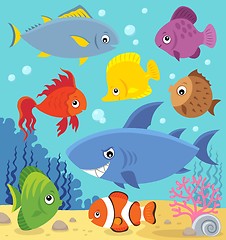 Image showing Stylized fishes topic image 5
