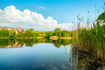 Image showing Sunny day on river