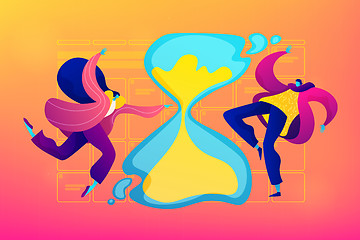 Image showing Time management concept vector illustration.