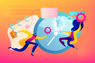 Image showing Time management concept vector illustration.