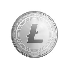 Image showing Silver Litecoin coin symbol.