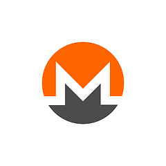 Image showing Monero coin symbol logo.