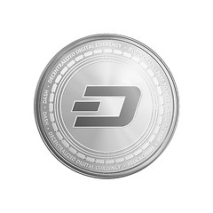 Image showing Silver dash coin symbol.