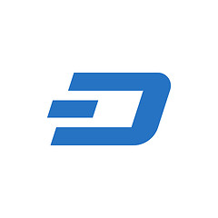 Image showing Dash coin symbol logo.