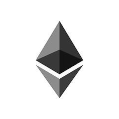 Image showing Ethereum coin symbol logo.