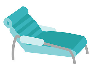 Image showing Medical couch vector cartoon illustration.