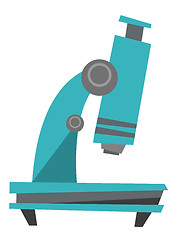 Image showing Microscope vector cartoon illustration.