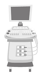 Image showing Ultrasound diagnostic machine vector illustration.