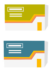 Image showing Two boxes with tablets vector cartoon illustration