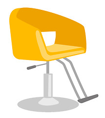 Image showing Barber chair vector cartoon illustration.