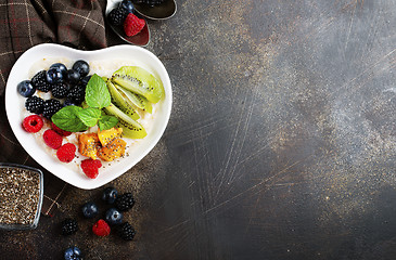 Image showing porridge with berries