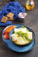 Image showing potato with fish