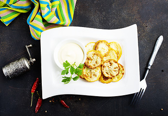 Image showing fried yellow zucchini 