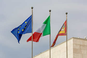 Image showing Flags Venice