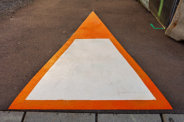 Image showing Triangle Sign Street