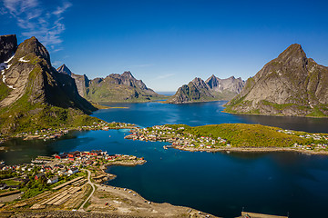 Image showing Lofoten is an archipelago in the county of Nordland, Norway.