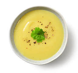 Image showing bowl of vegetable cream soup