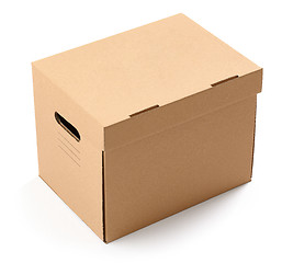 Image showing closed cardboard box