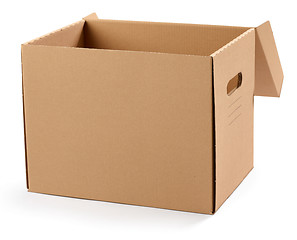 Image showing opened cardboard box