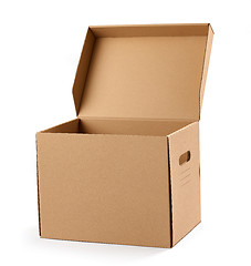 Image showing opened cardboard box