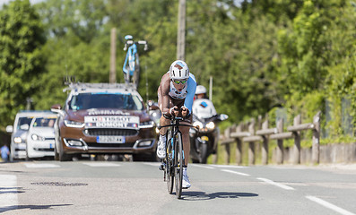 Image showing The Cyclist Axel Domont - Criterium du Dauphine 2017