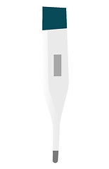 Image showing Digital thermometer vector cartoon illustration.