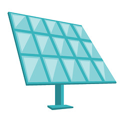 Image showing Solar panel vector cartoon illustration.