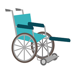 Image showing Medical wheelchair vector cartoon illustration.