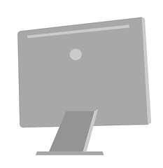 Image showing Computer monitor vector cartoon illustration.