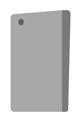 Image showing Back view of smartphone vector illustration.