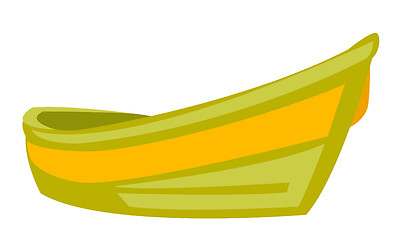 Image showing Boat vector cartoon illustration.