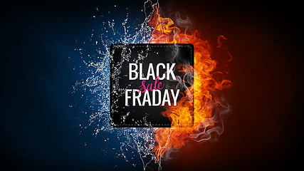 Image showing Black friday sale advertising banner.