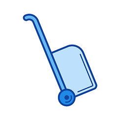 Image showing Suitcase line icon.