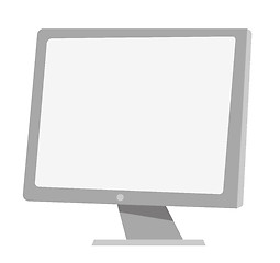 Image showing Computer monitor vector cartoon illustration.