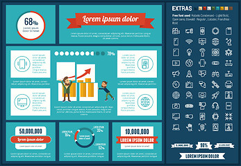 Image showing Start up flat design Infographic Template