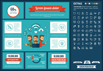 Image showing Mobility flat design Infographic Template