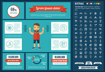 Image showing Lifestyle flat design Infographic Template