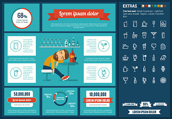 Image showing Drink flat design Infographic Template
