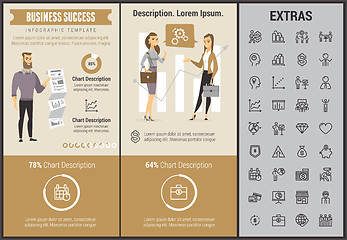 Image showing Business success infographic template and elements