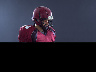 Image showing american football player throwing ball