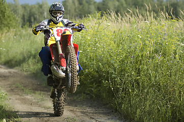 Image showing Motocross rider