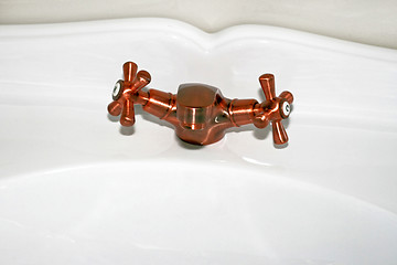 Image showing Brass faucet