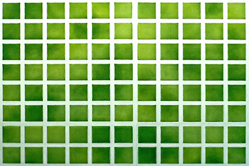 Image showing Green tiles