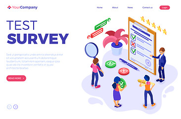 Image showing Survey Questionnaire or Test Form