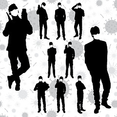 Image showing Coronavirus Business Silhouettes 05 [Converted]