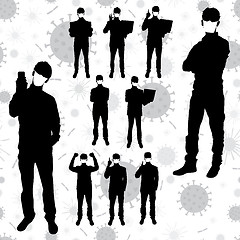 Image showing Coronavirus Business Silhouettes 04 [Converted]