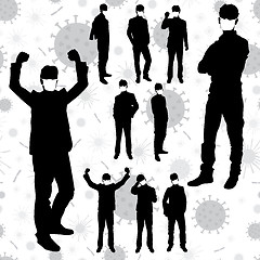 Image showing Coronavirus Business Silhouettes 03 [Converted]