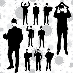 Image showing Coronavirus Business Silhouettes 02 [Converted]