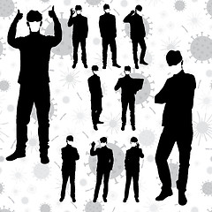 Image showing Coronavirus Business Silhouettes 08 [Converted]