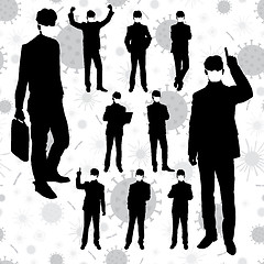 Image showing Coronavirus Business Silhouettes 01 [Converted]